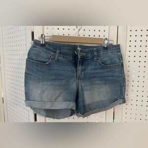 Old Navy Light Blue Rolled Hem Denim Shorts